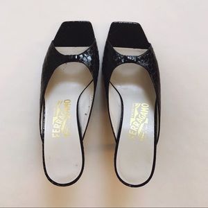 Salvatore Ferragamo Lizard Skin Sandals